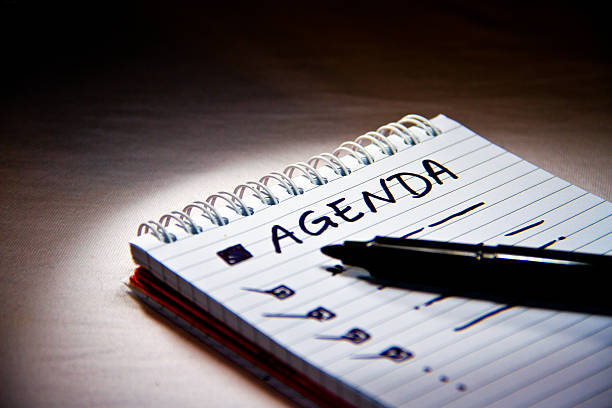 istock Agenda in the meeting 499194427