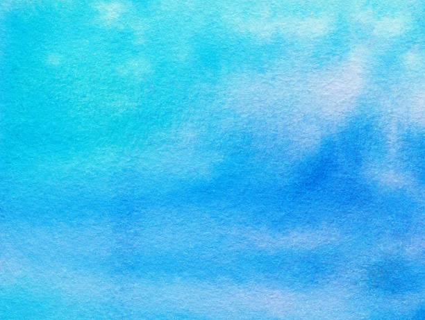 Hues of blue hand painted with subtle texture