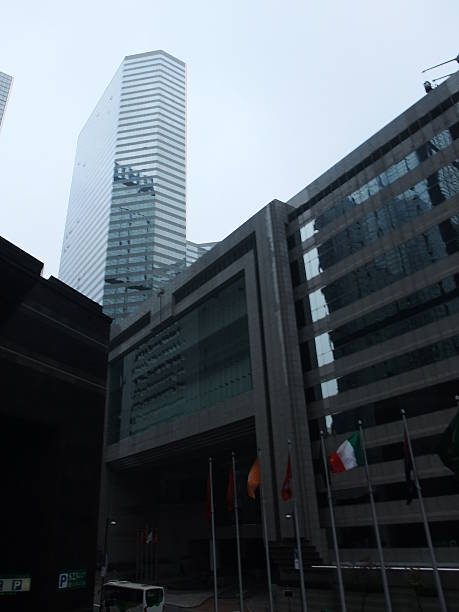 istock The Modern and busy Hong Kong skyscraper 499197642