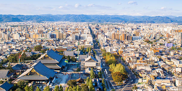 istock panoramic view of Kyoto. Japan 499200864