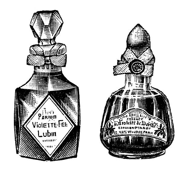 香水ボトル - retro revival perfume sprayer perfume women点のイラスト素材／クリップアート素材／マンガ素材／アイコン素材