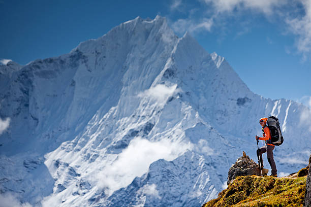 istock Hiking in Himalaya mountains 499204614