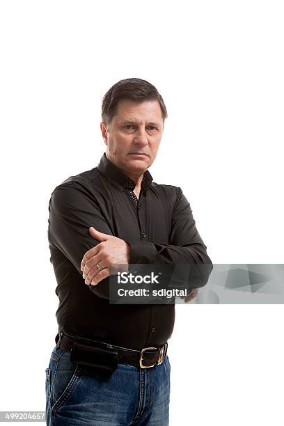 Mann In Jeans Und Tshirt Stockfoto und mehr Bilder von 50-54 Jahre - 50-54 Jahre, Aktiver Senior, Alt