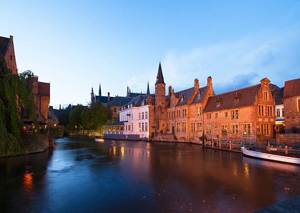istock night scene of old Brugge 499204723