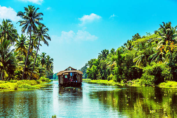 istock Traditional Houseboat on Kerala Backwaters 499205750