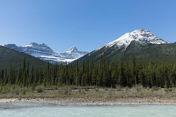 istock Canadian Rockies mountain river scene 499206044