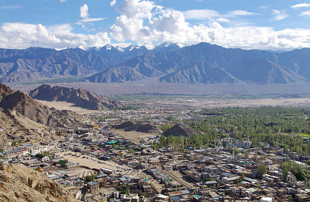 istock Leh city and beautiful landscape,HDR 499206449