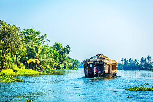 Traditional Houseboat on Kerala Backwaters