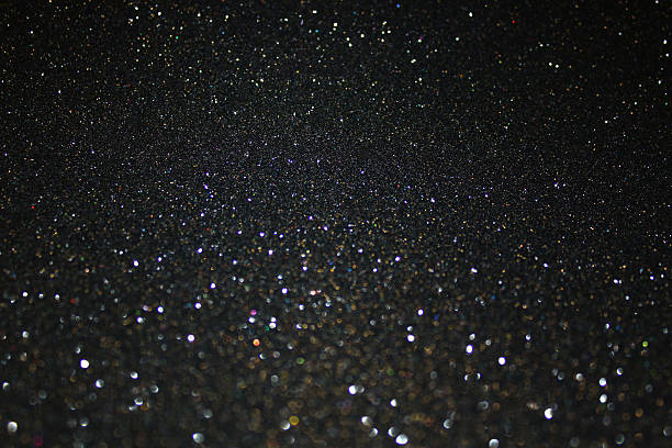istock Festive twinkling lights on black background 499207002