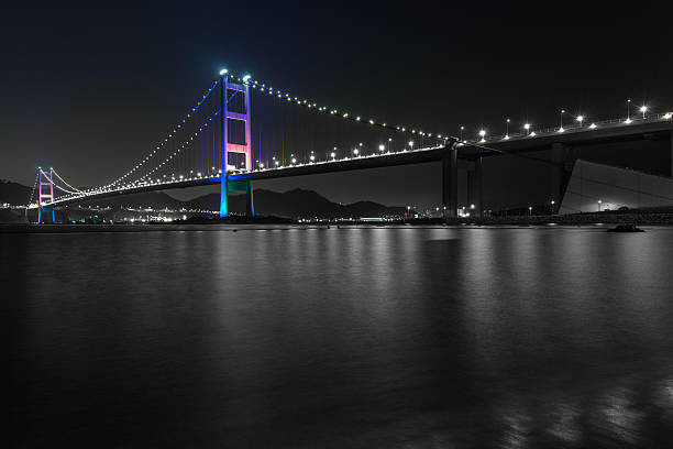 istock Hong Kong Tsing Ma Bridge at Night 499208636