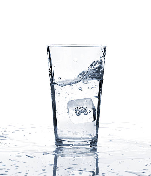 istock Glass of water with ice 499209396
