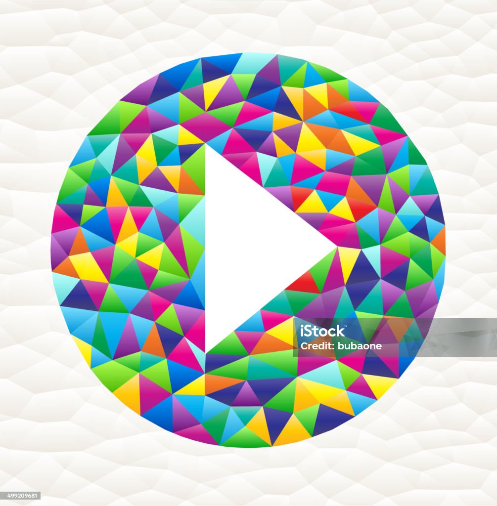 Triangle Play Button Vector Play Button On Triangular Pattern Mosaic Royalty Free Vector Art Stock ...