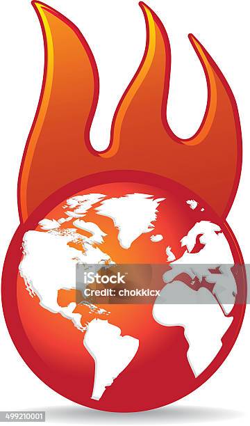Global Warming Stock Illustration - Download Image Now - Burning, Climate Change, Design Element
