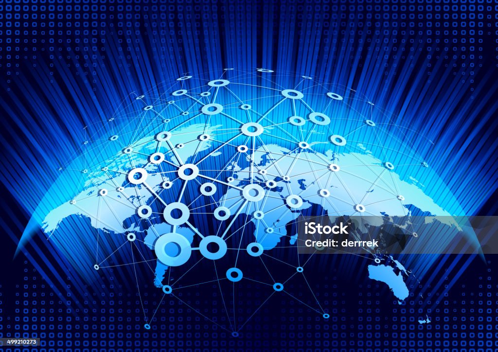 Global communications Vector of world map  World Map stock vector