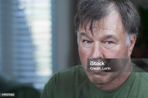 Portrait Of A Serious Middleaged Man Stock Photo - Download Image Now - Males, Portrait, 50-54 Years