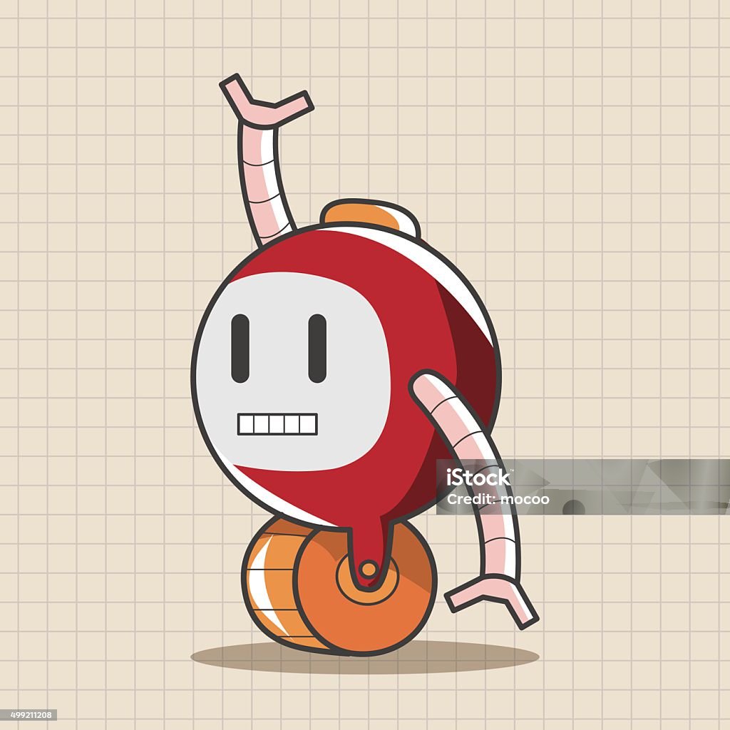 Robotics Theme Vector Robot Theme Elements Vector Eps Stock Illustration - Download Image Now ...