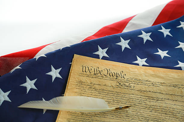 que as pessoas-eua.  constituição - us constitution patriotism fourth of july american revolution - fotografias e filmes do acervo