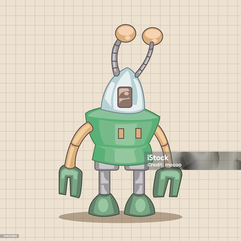 Robotics Theme Vector Robot Theme Elements Vector Eps Stock Illustration - Download Image Now ...