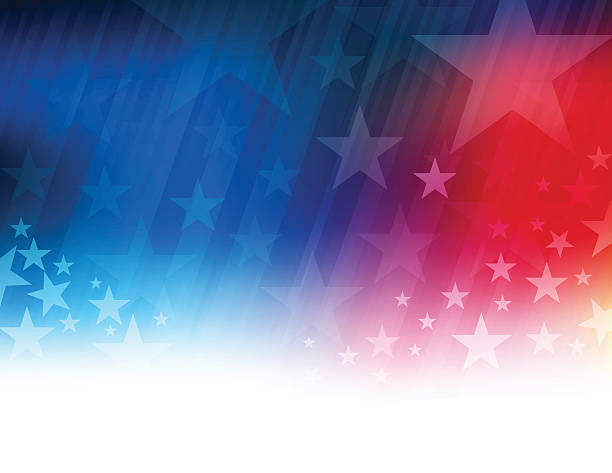 Stars and stripes abstract Vector of rising star and stripes background us republican party stock illustrations