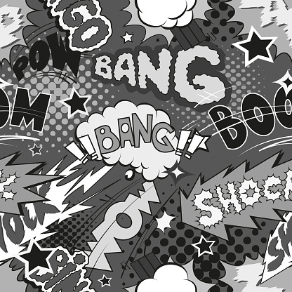 Comic Explosion Pattern Comic Book Explosion Pattern Vector Illustration Stock Illustration ...