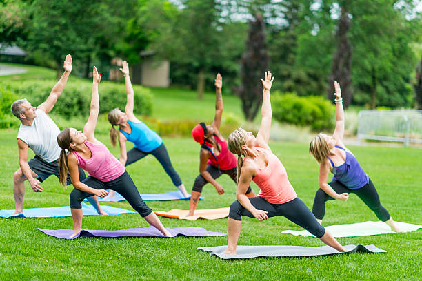 Outdoor yoga