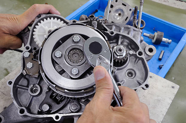 istock Repair of bike engine 499229959