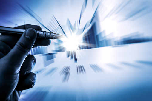 Chart Expoding Exploding Chart Stock Photo - Download Image Now - 2015, Abstract, Blue ...