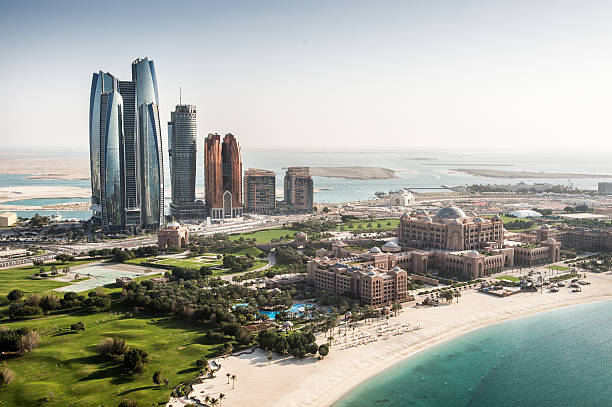 istock Abu Dhabi skyscrapers viewed from the air 499230606