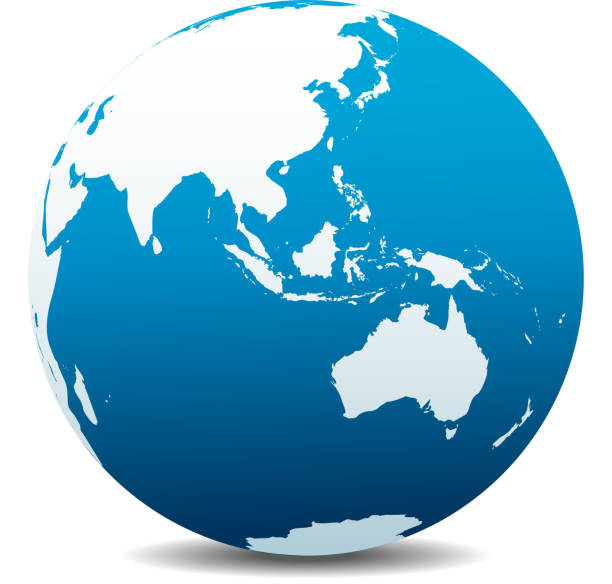 asien und australien, globale world - samoa stock-grafiken, -clipart, -cartoons und -symbole