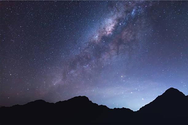 istock The milky way above mountain. 499235908
