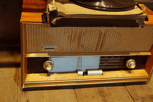 An old fashioned gramophone. Circa 1940s-1950's