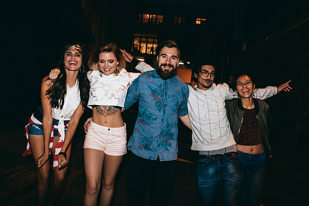istock Young friends hanging out together 499238266