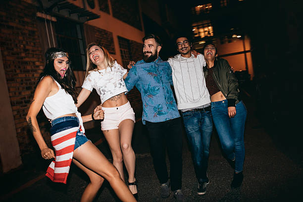 istock Cheerful young people having a party 499238330