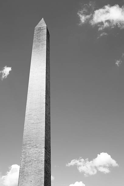 istock Obelisk with cloudy blue sky background, Washington monument 499240875