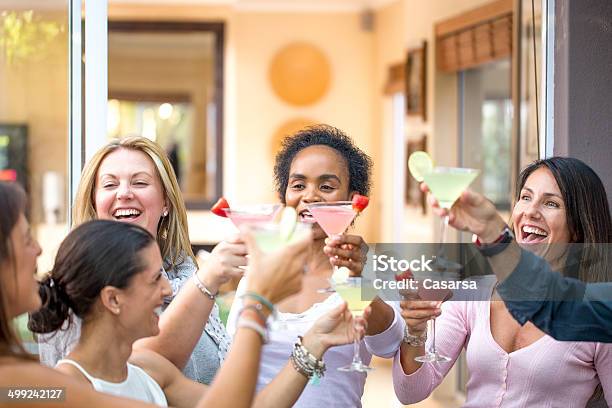 Cocktail Ladies Party Stock Photo - Download Image Now - 30-34 Years, Adult, Adults Only