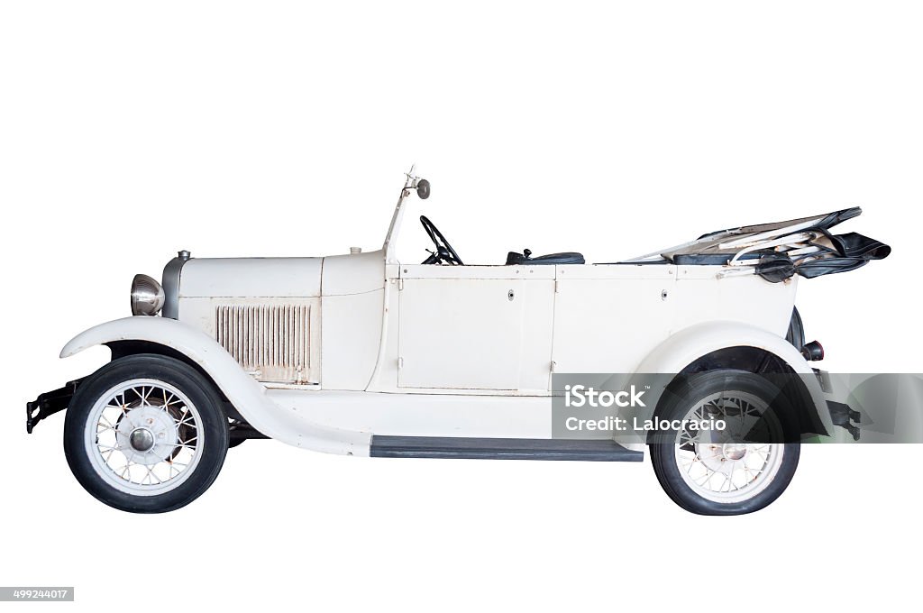 Klassische weiße Auto - Lizenzfrei Ford - England Stock-Foto