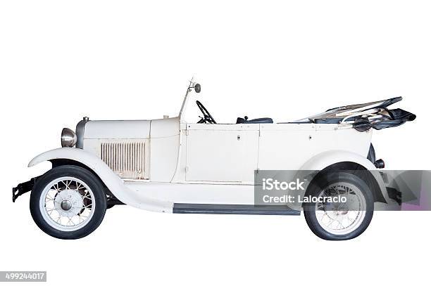 Coche Clásico Blanco Foto de stock y más banco de imágenes de Ford - Northumberland - Ford - Northumberland, 1920-1929, Coche