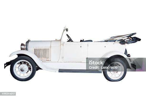 Foto de Clássico Carro Branco e mais fotos de stock de Ford - Northumberland - Ford - Northumberland, 1920-1929, Carro