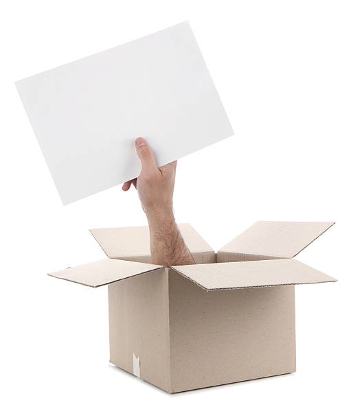 istock Blank Paper Coming Out of Box 499246313