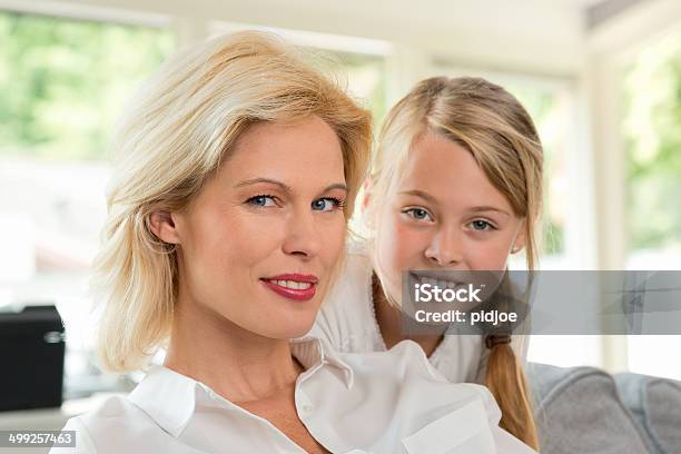 Cute Daughter And Her Mother Stock Photo - Download Image Now - 10-11 Years, 30-39 Years, Adult