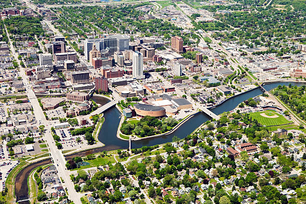 Rochester Minnesota Downtown Aerial