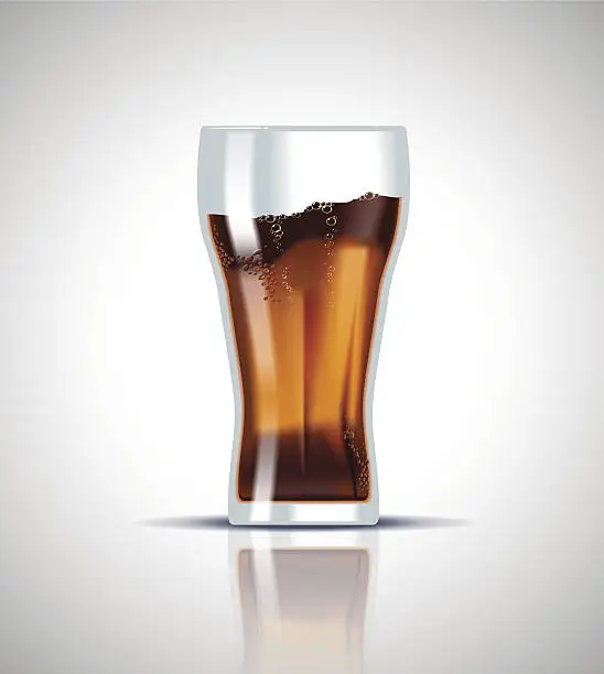 Vector illustration of Cold fresh soda drink