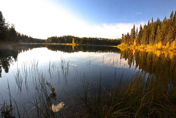 istock Water reflection at Jade Lake in Northern Saskatchewan 499258775