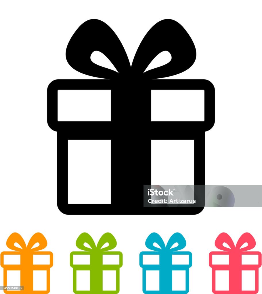 Gift box icon Gift box icon isolated on white Icon Symbol stock vector