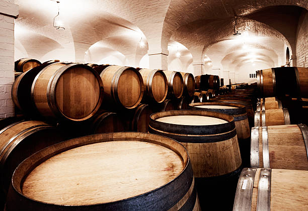 istock Wine cellar packed with barrels: plenty of parties in waiting! 499259193