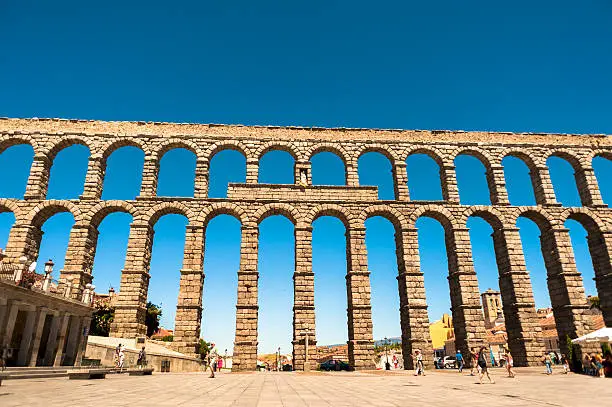 Photo of Roman Aqueduct Segovia Spain