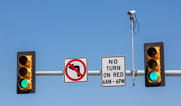 istock CCTV, Surveillance security camera with the traffic light and si 499261697