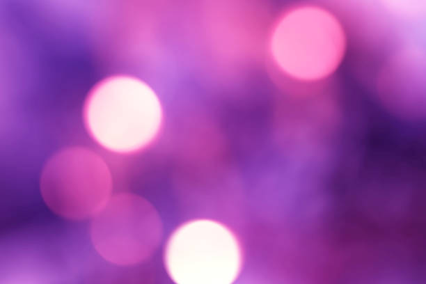 abstrato de violeta cor de rosa e azul de fundo bokeh - soft pink flash imagens e fotografias de stock