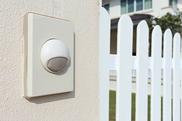 istock doorbell white modern style for the house 499262267