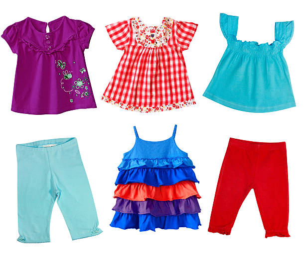 istock Girl clothes isolated on white. 499262569